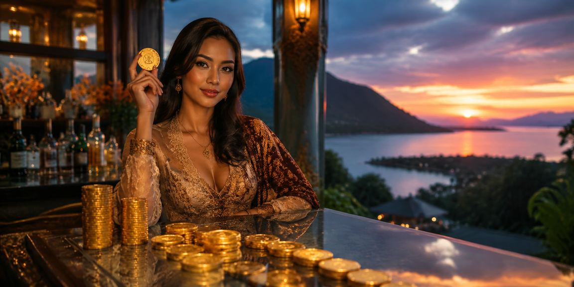Model menampilkan amplop merah bonus spesial platform hiburan