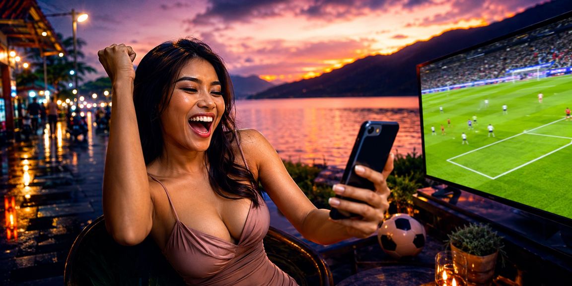 Model esports dengan elemen taruhan digital dan layar neon