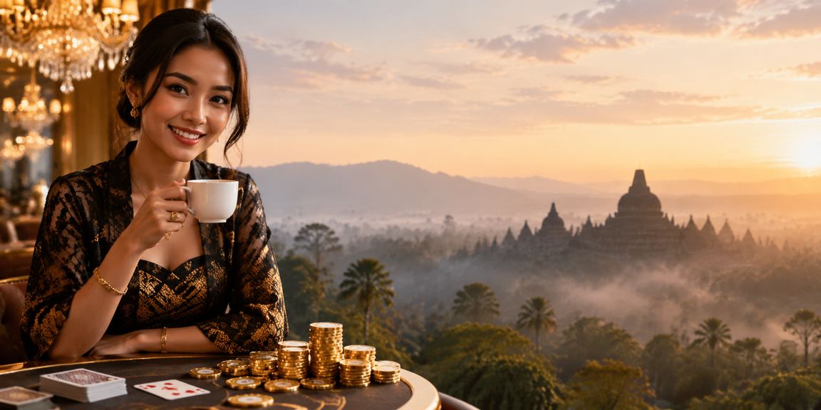 Permainan kartu kasino di kafe dengan nuansa Vietnam yang hangat